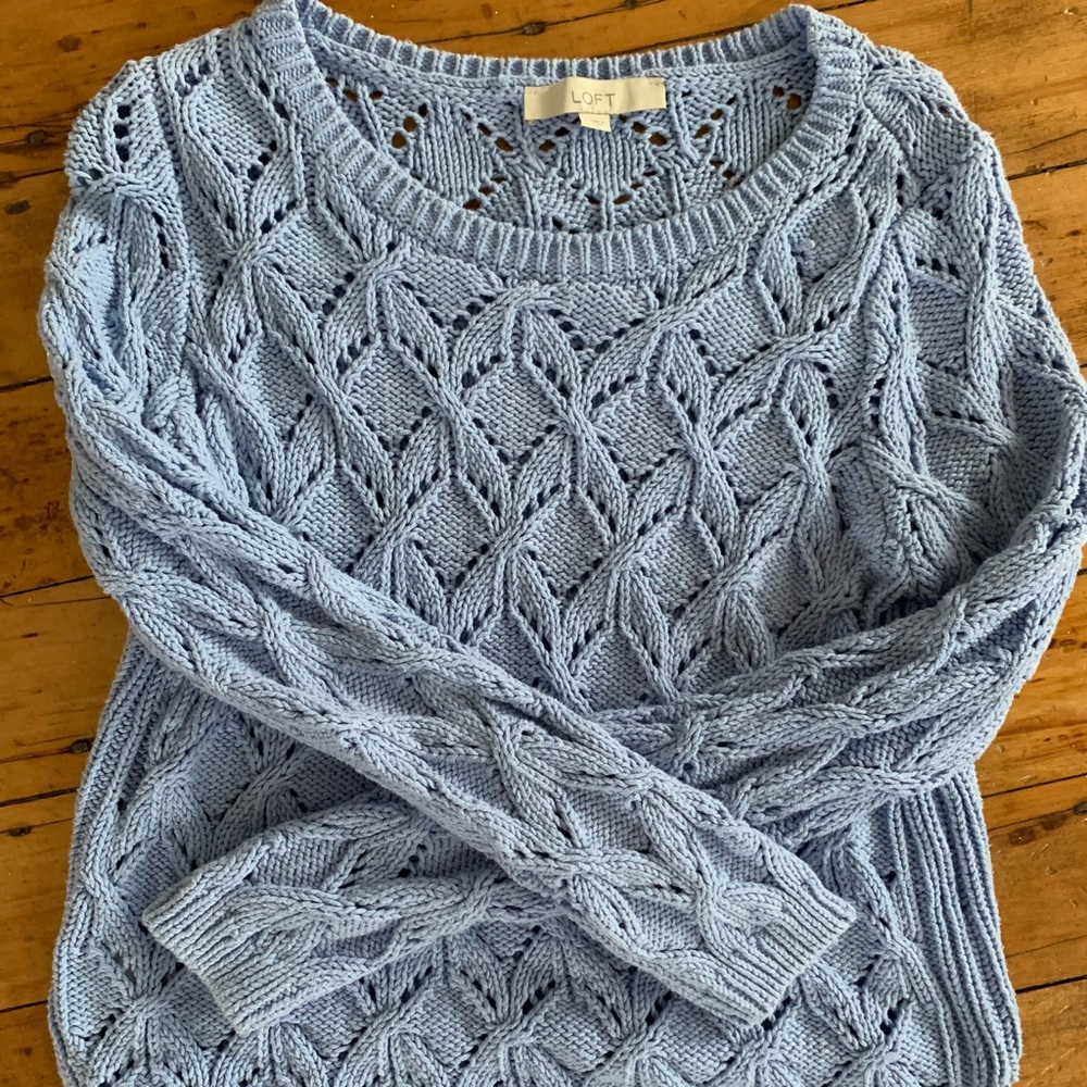 LOFT Knit Light Purple Sweater